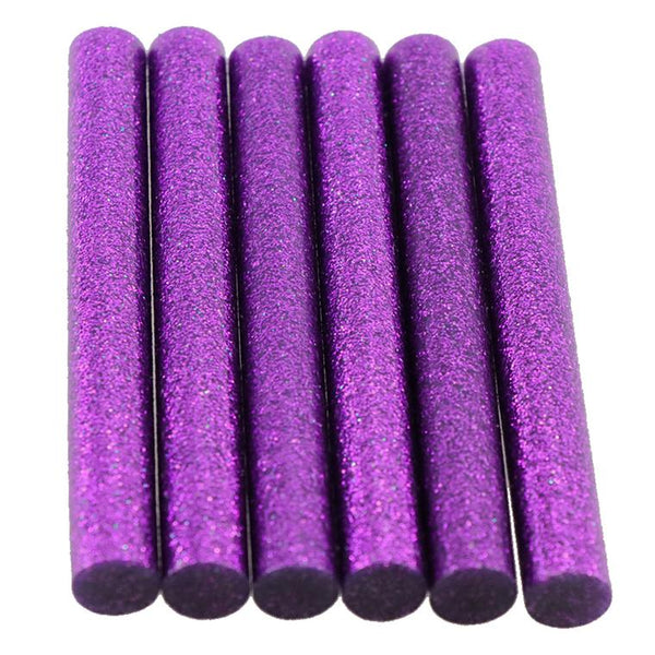 Purple Glitter Hot Melt Glue Sticks