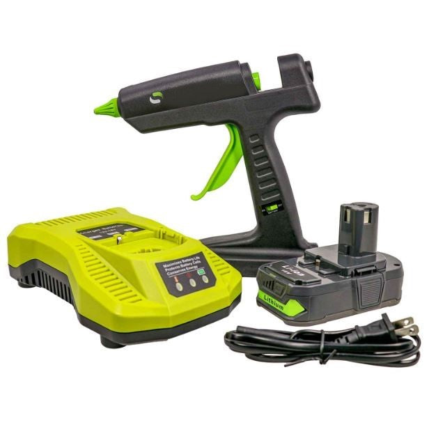 Dual Power Hybrid Cordless Hot Melt Glue Gun - KIT