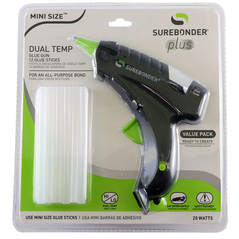 Dual Temperature Mini Glue Gun Kit - 6 Pack