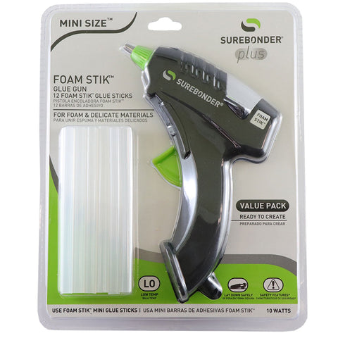 Foam Stick Mini Hot Melt Glue Gun Kit - 6 Pack